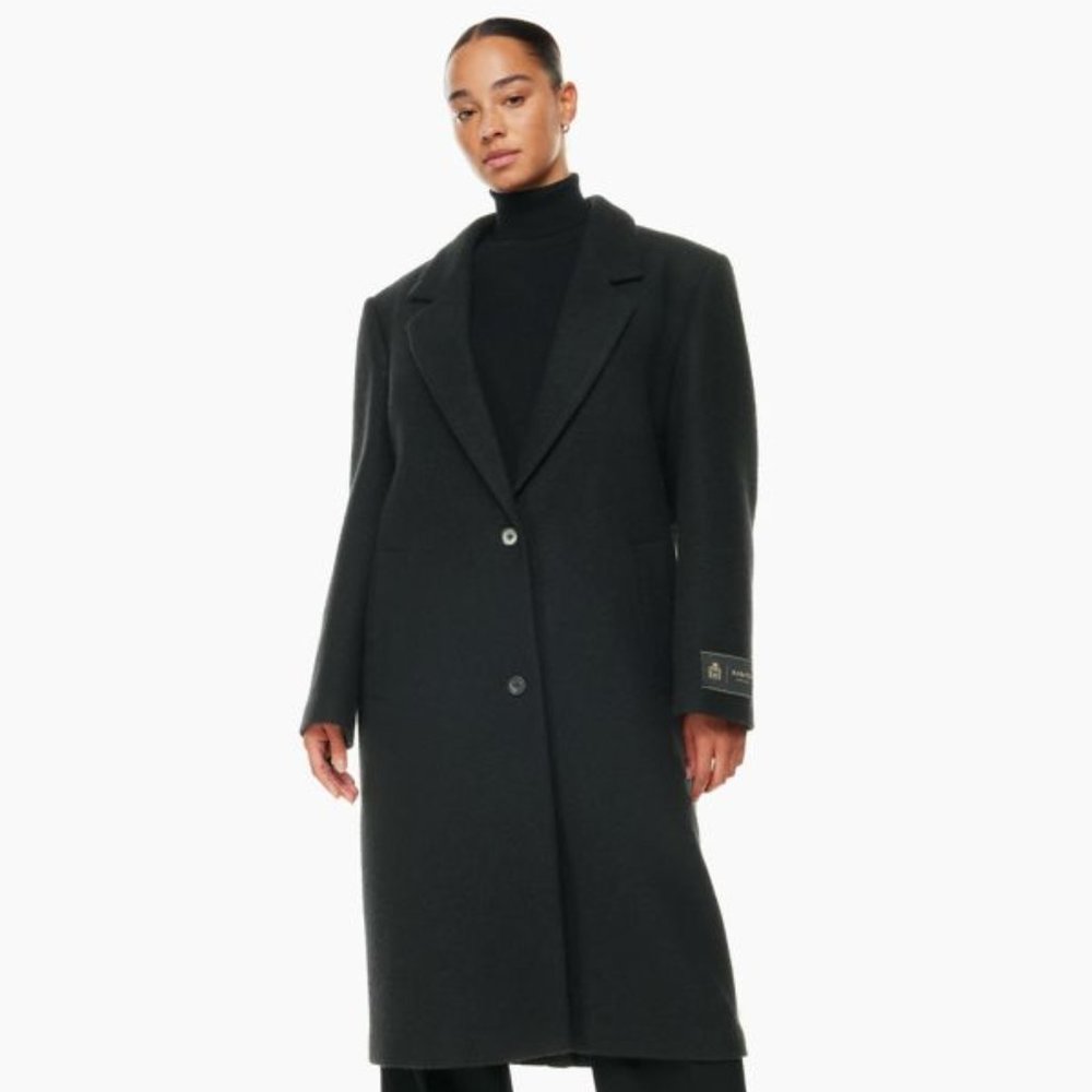 Aritizia Babaton Newson Coat Single-breasted wool boucle coat